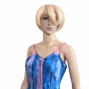 Handpainted Charmeuse satin Dress. Original. One of a kind Boho